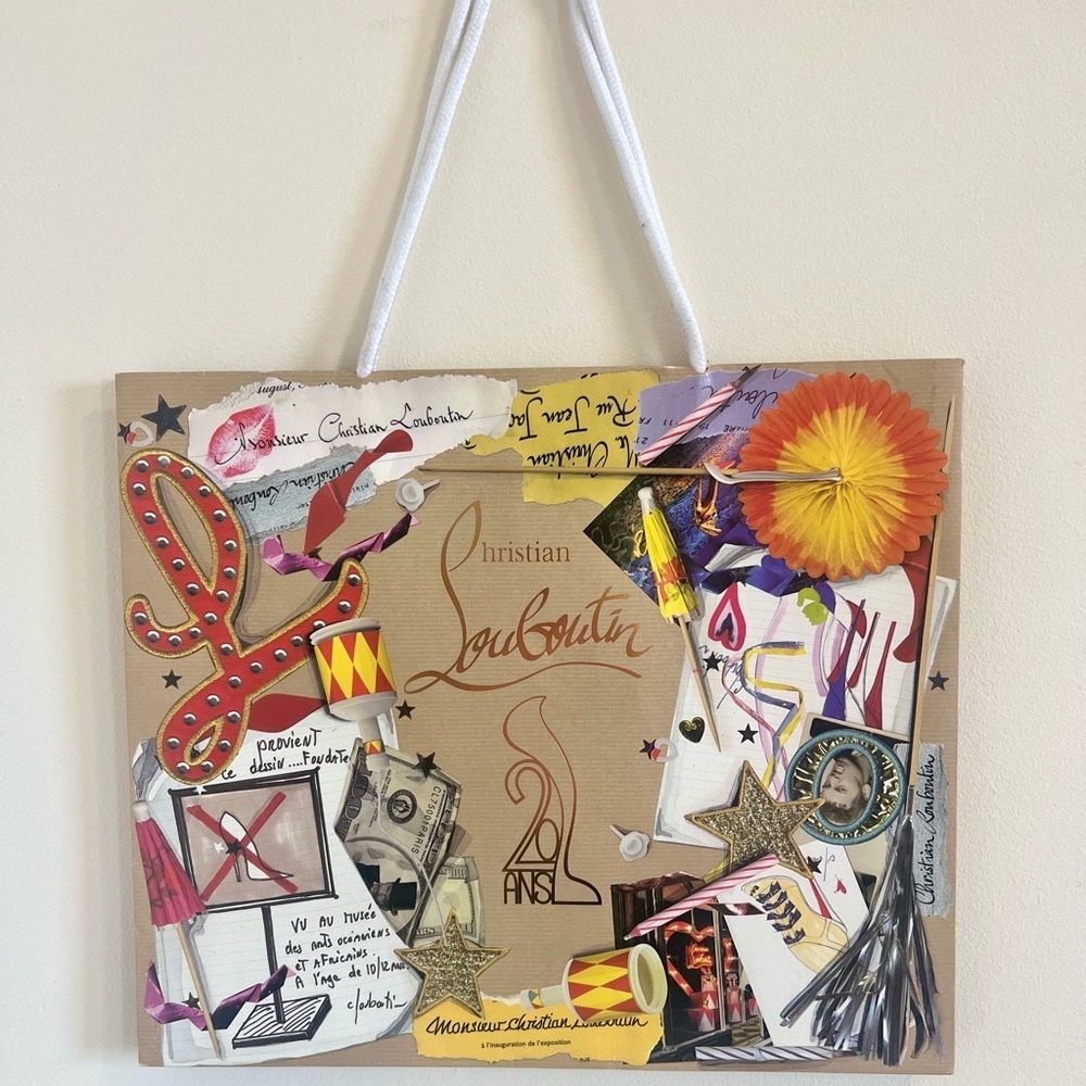 Christian Louboutin 20th Anniversary Shopping Bag (size medium)